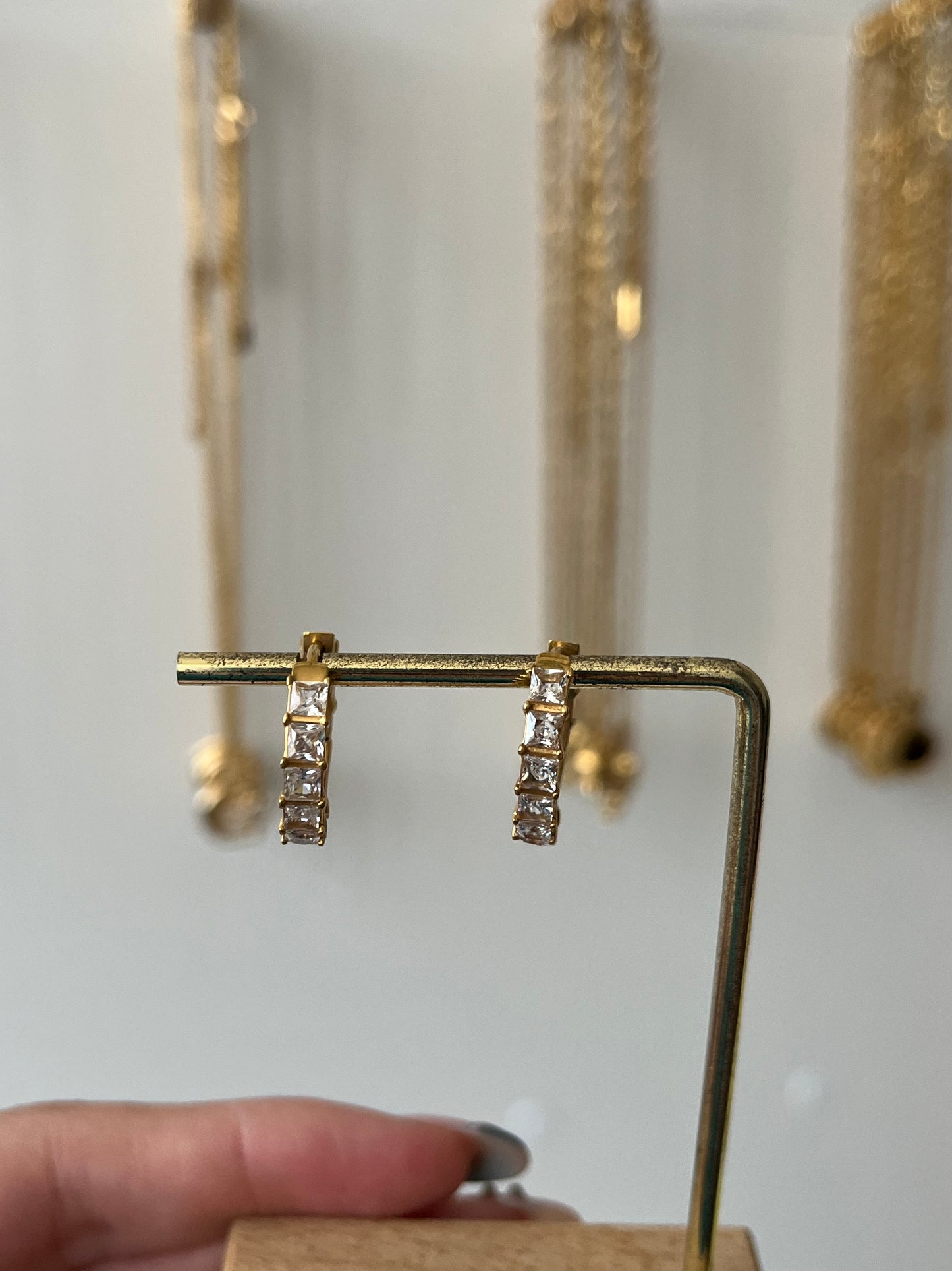 Tennis earrings